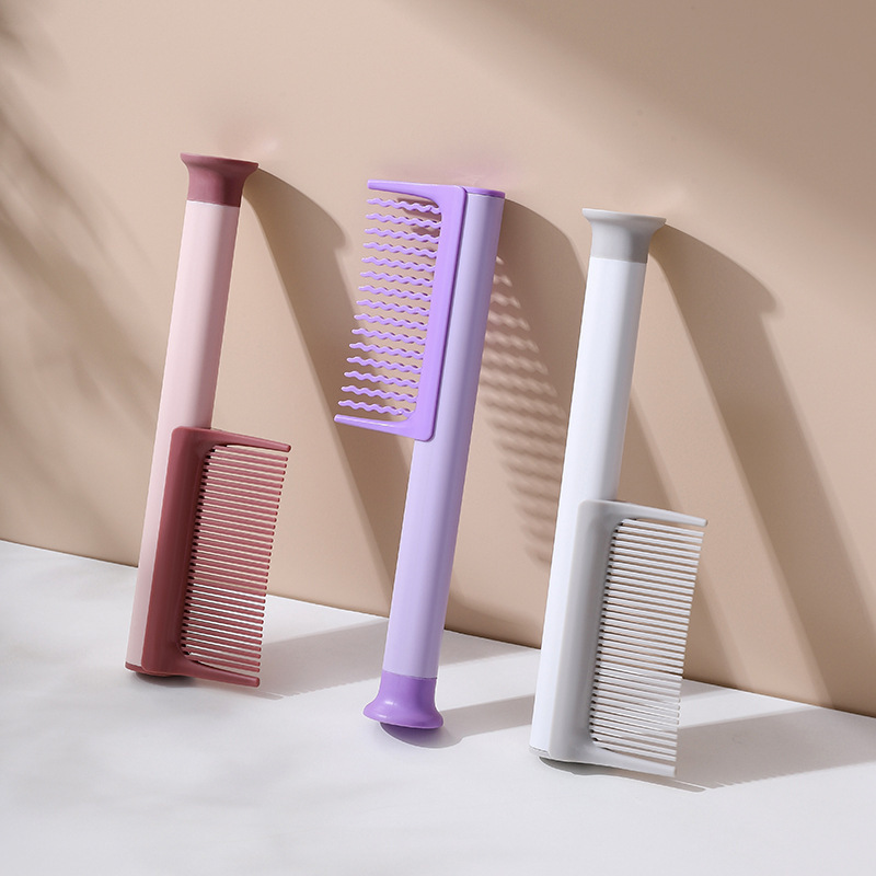 Suction Cup Standable Detachable Wavy Tooth Hair Comb