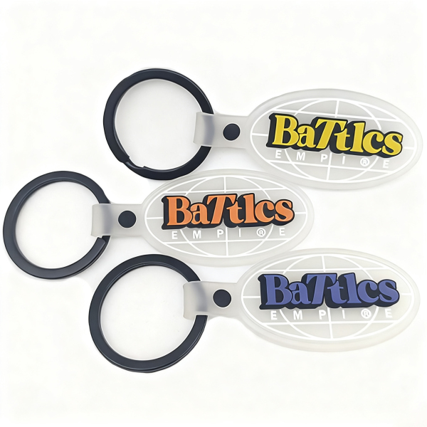 Custom PVC Soft Rubber Flat Keychain
