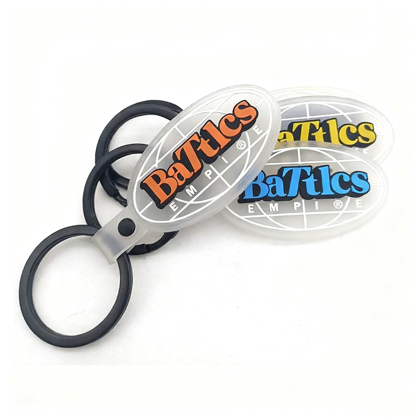 Custom PVC Soft Rubber Flat Keychain