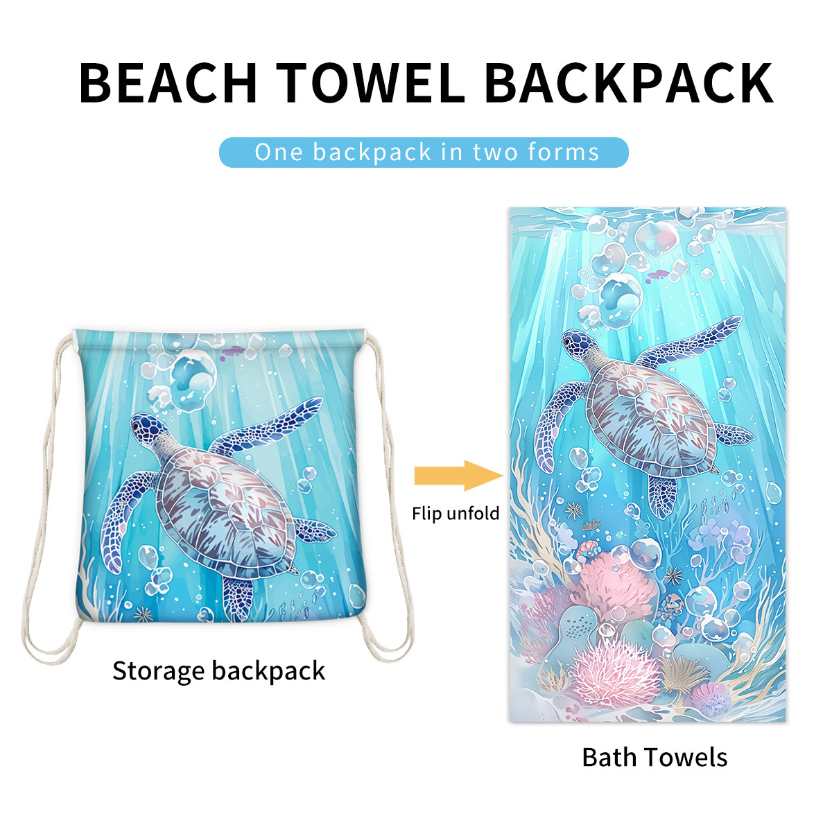 Beach Towel Backpack