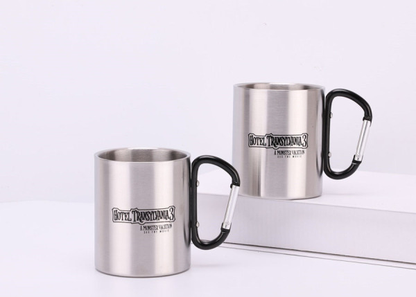 Stainless Steel Camping Mug with Carabiner