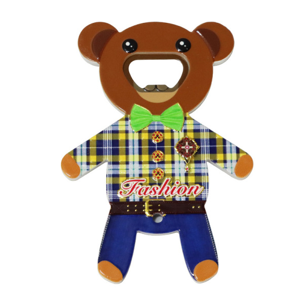 Custom Bottle Opener Fridge Magnet