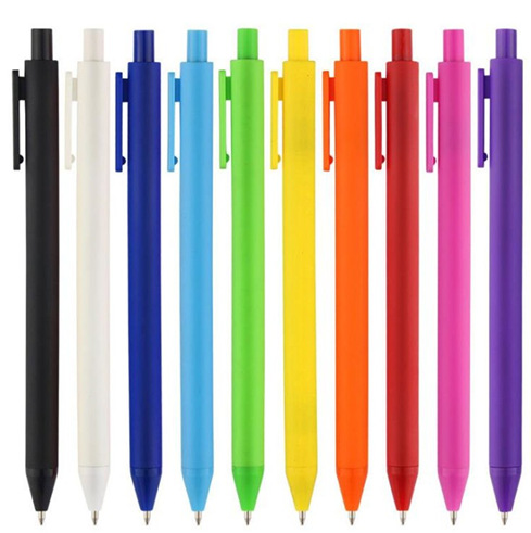 Rubberized Spray Coated Click Ballpoint Pen