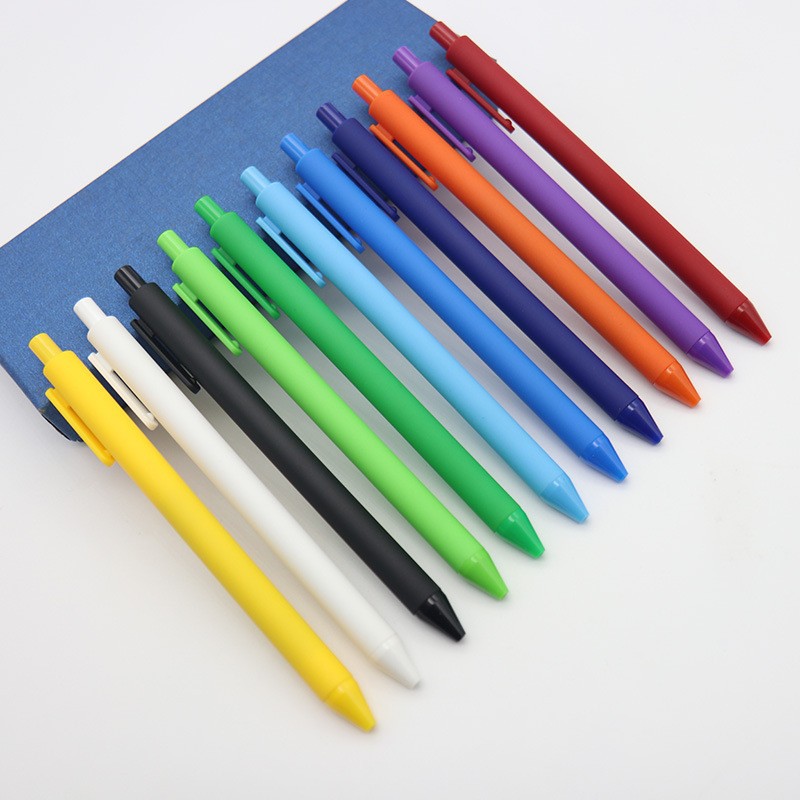 Rubberized Spray Coated Click Ballpoint Pen