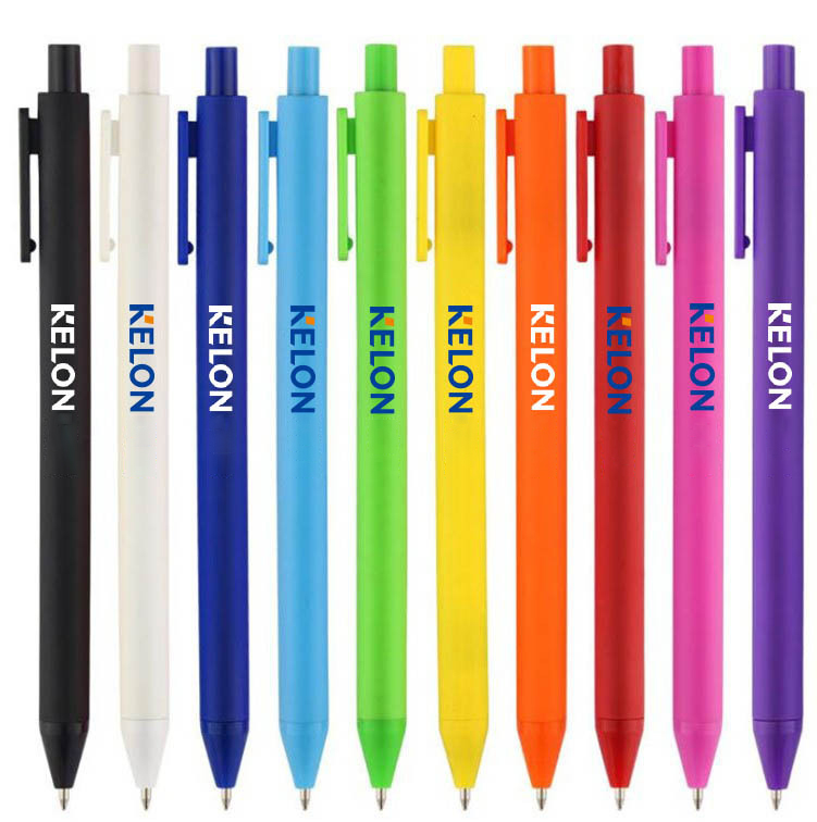 Rubberized Spray Coated Click Ballpoint Pen