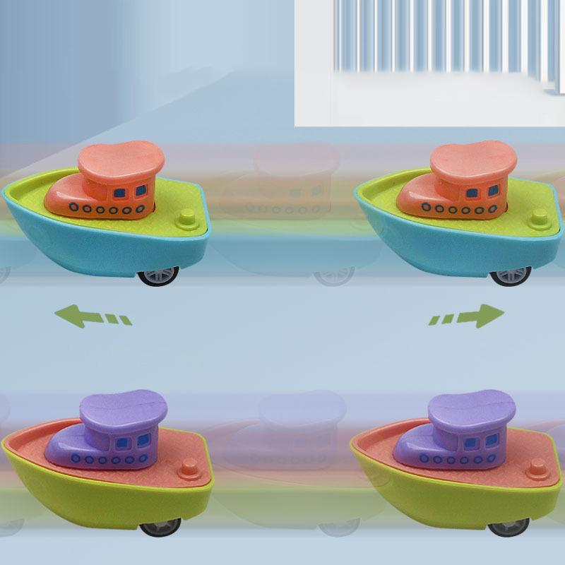 Mini Pull Back Boat Toy