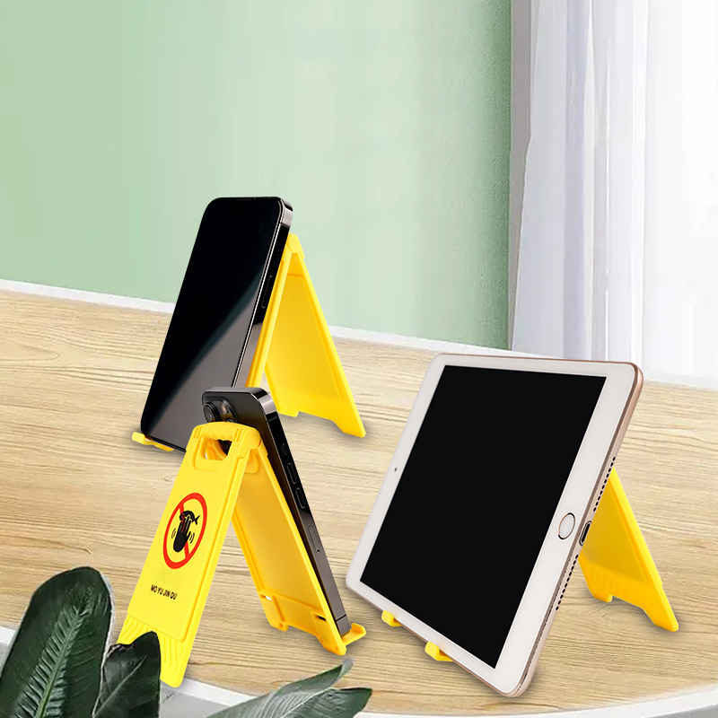 Warning Sign Phone Stand