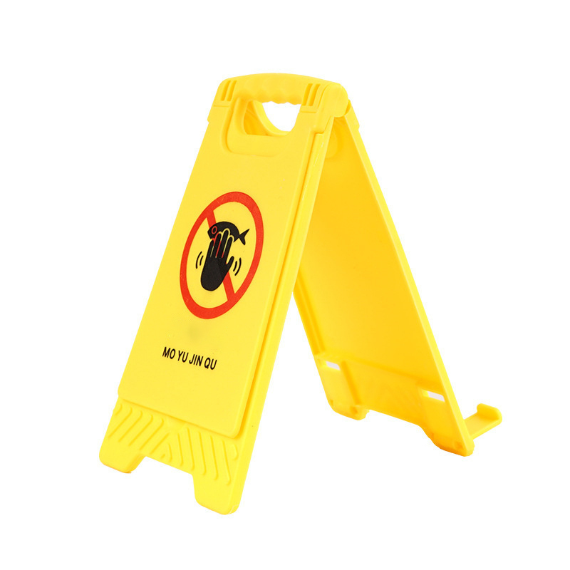 Warning Sign Phone Stand