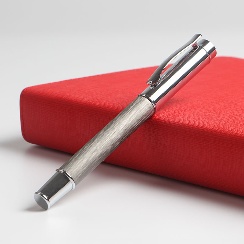 Brushed Metal Gel Pen