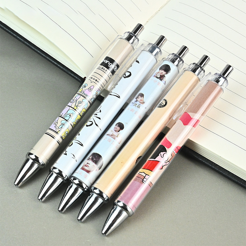 Plastic Ballpoint Pen with Promotional Insert