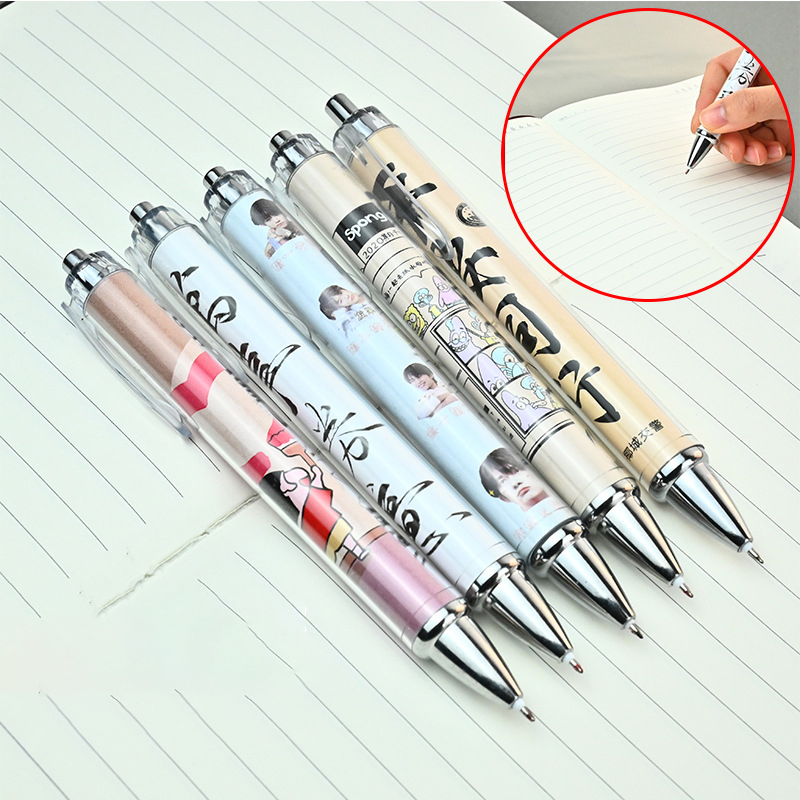 Plastic Ballpoint Pen with Promotional Insert