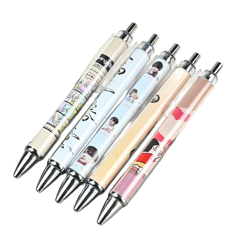Plastic Ballpoint Pen with Promotional Insert