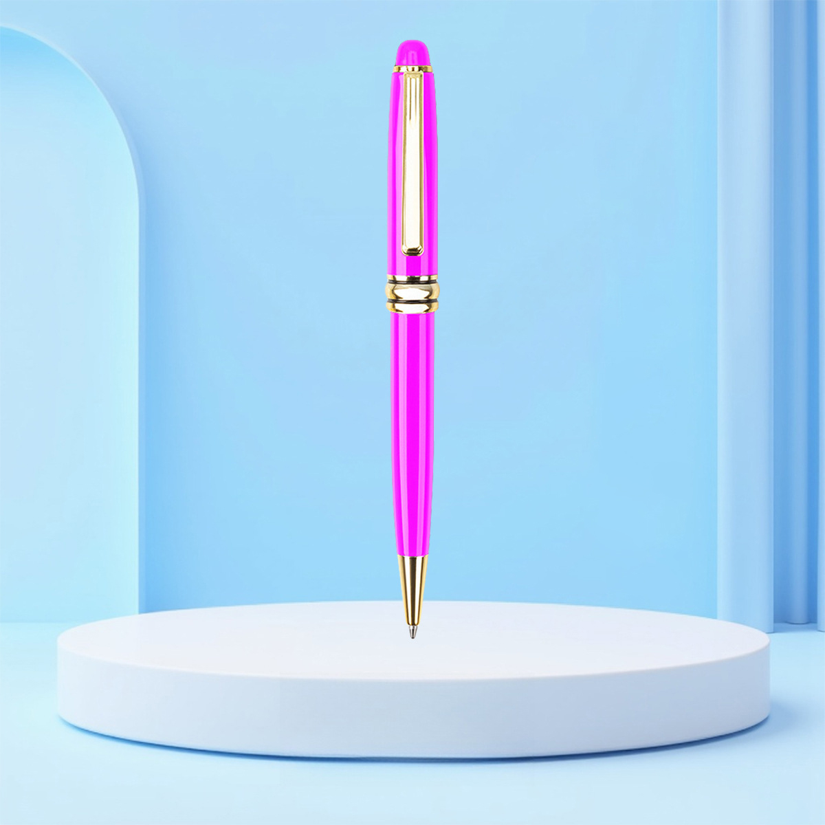 Brass Barrel Metallic Ballpoint Pen