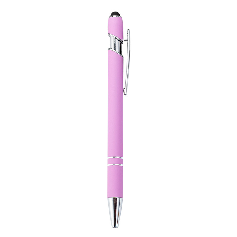 Metal Click-Action Stylus Ballpoint Pen