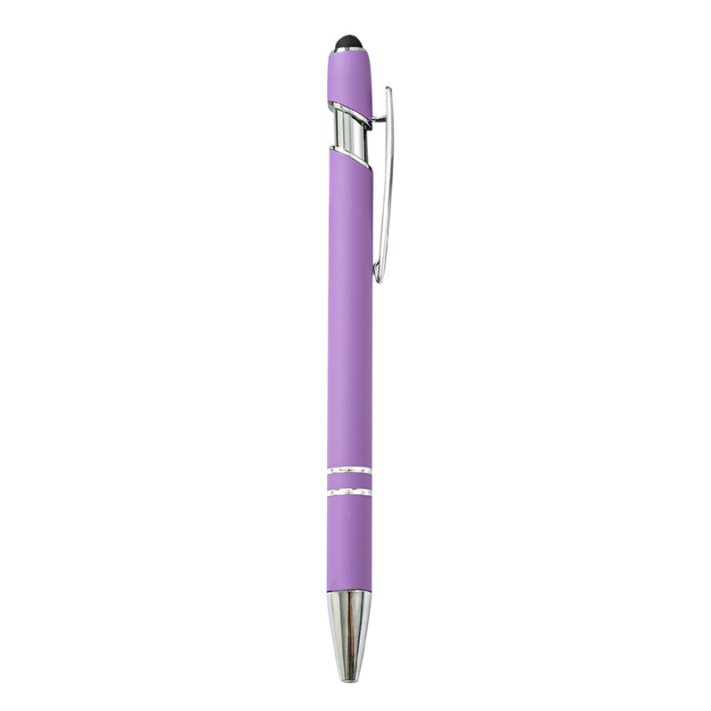 Metal Click-Action Stylus Ballpoint Pen