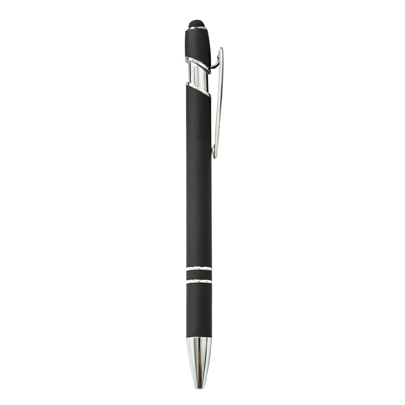Metal Click-Action Stylus Ballpoint Pen