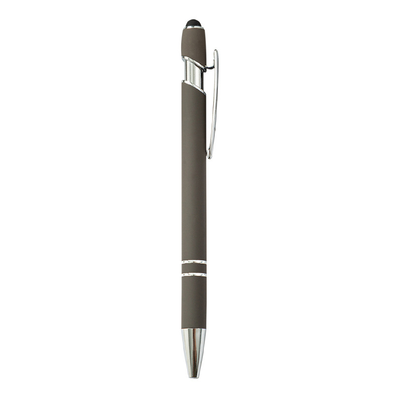 Metal Click-Action Stylus Ballpoint Pen