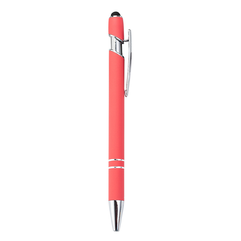 Metal Click-Action Stylus Ballpoint Pen