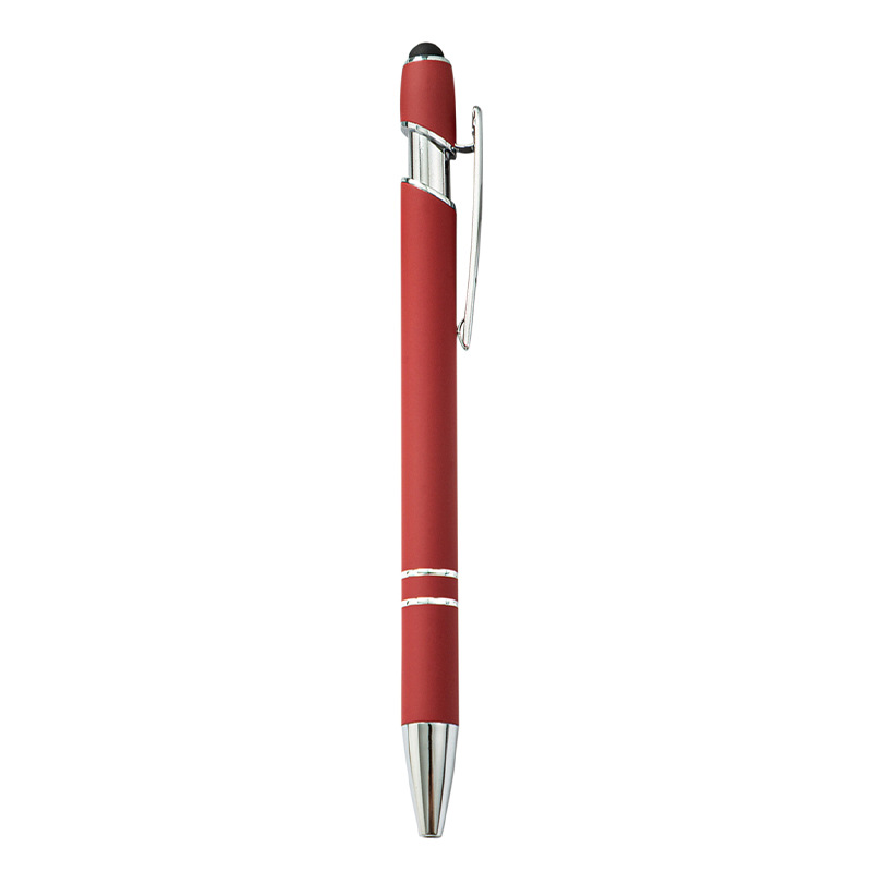 Metal Click-Action Stylus Ballpoint Pen