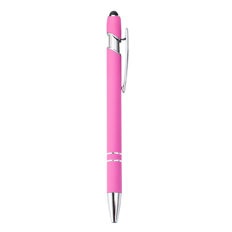 Metal Click-Action Stylus Ballpoint Pen