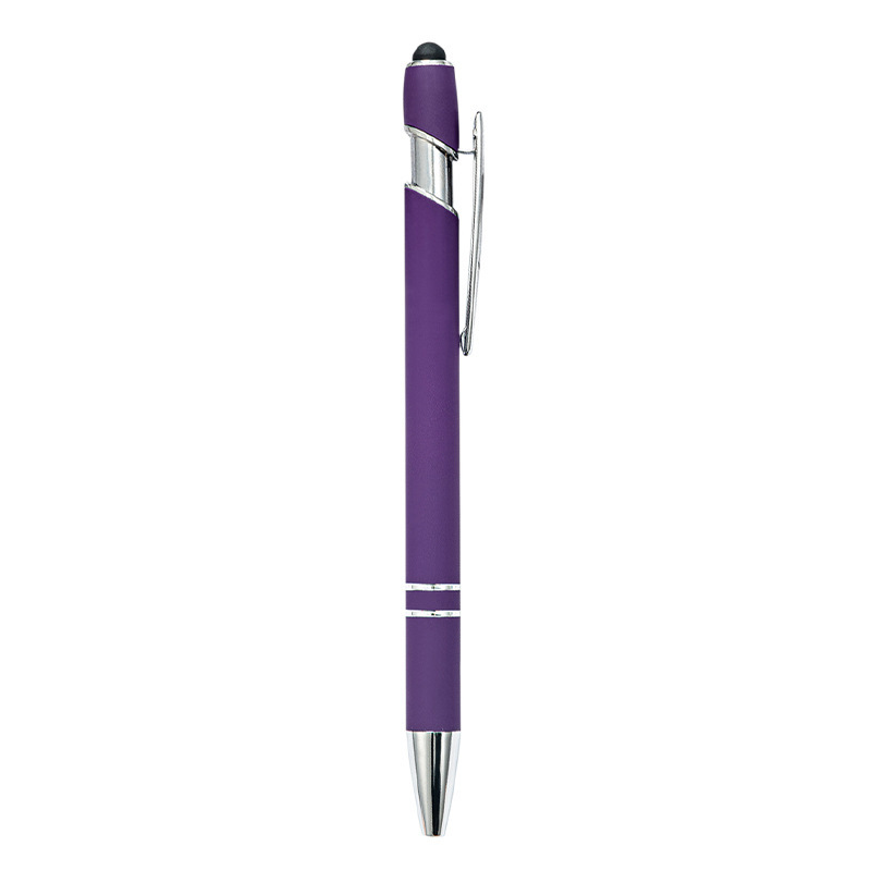 Metal Click-Action Stylus Ballpoint Pen