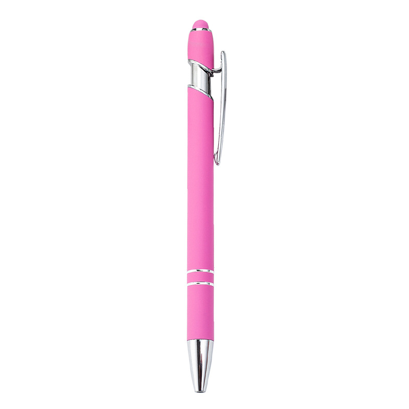 Metal Click-Action Stylus Ballpoint Pen