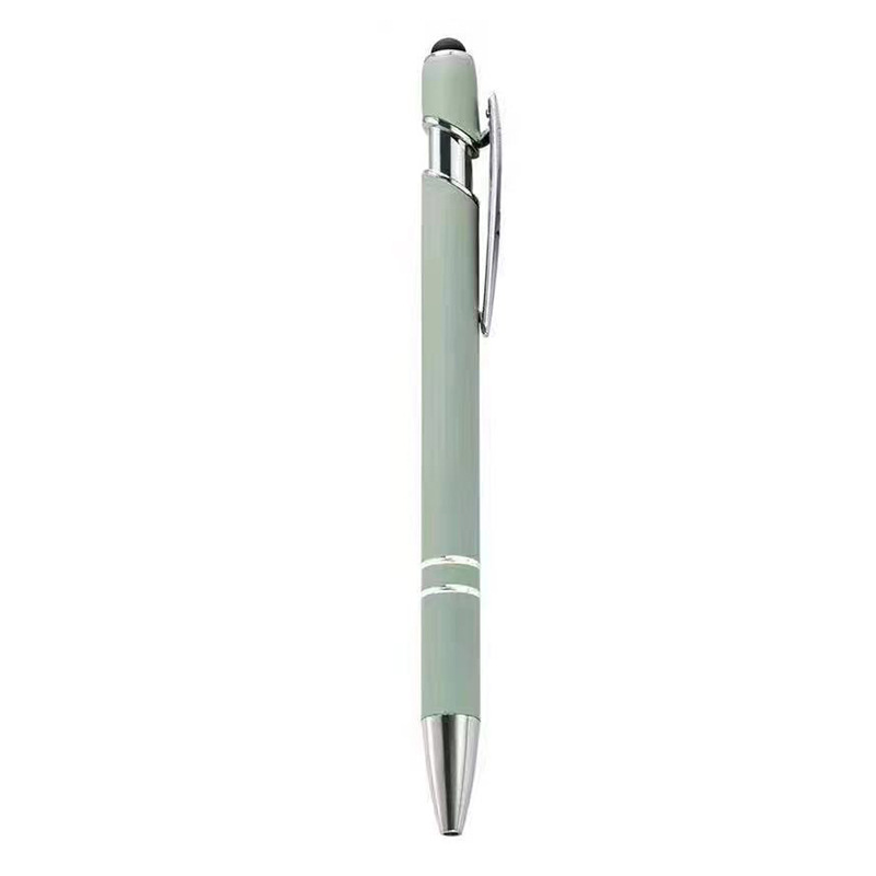 Metal Click-Action Stylus Ballpoint Pen
