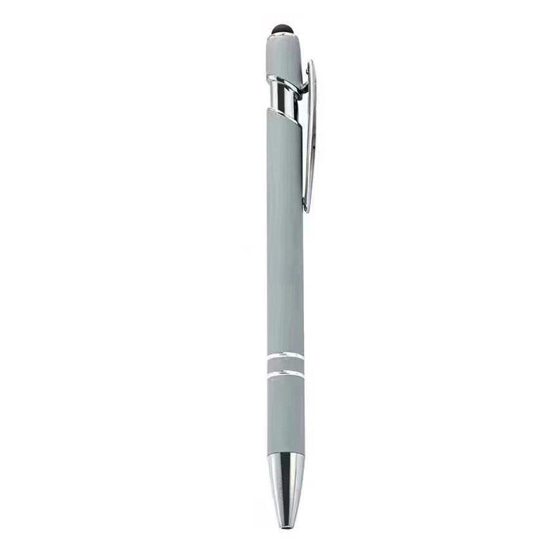 Metal Click-Action Stylus Ballpoint Pen