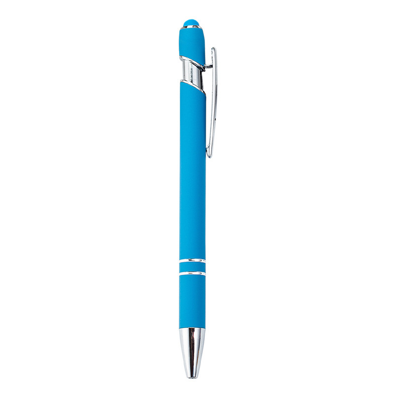 Metal Click-Action Stylus Ballpoint Pen