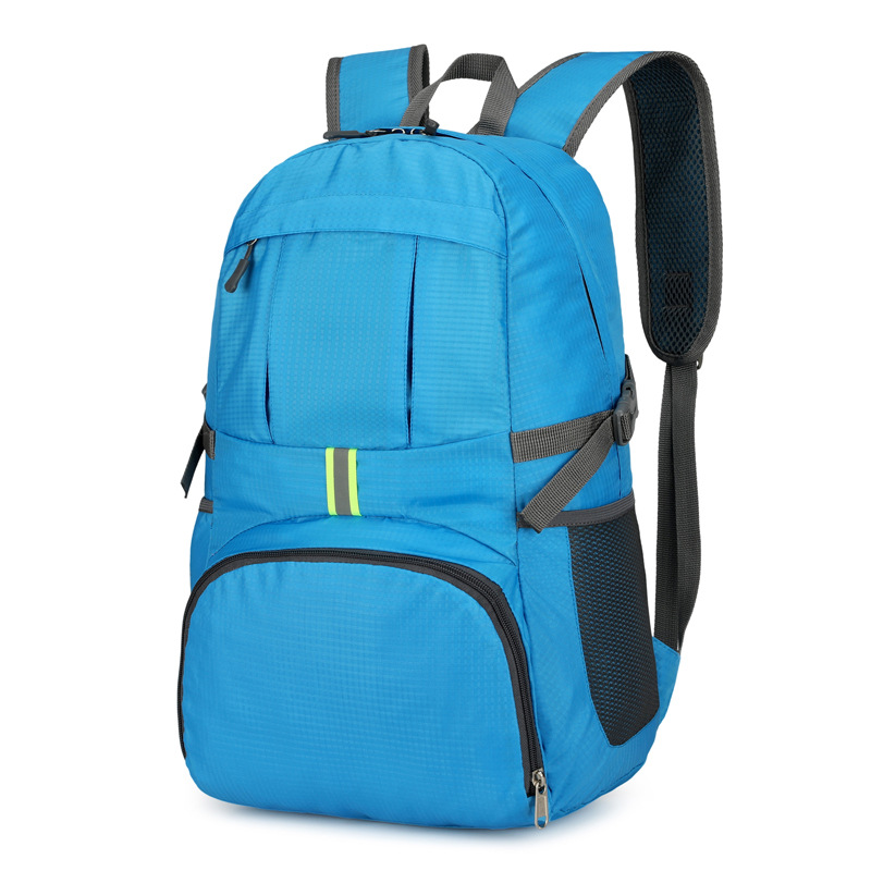 Ultra Lightweight Foldable Backpack w/Reflective Strip