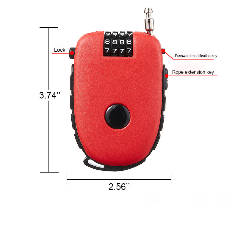 Portable Retractable Cable Lock