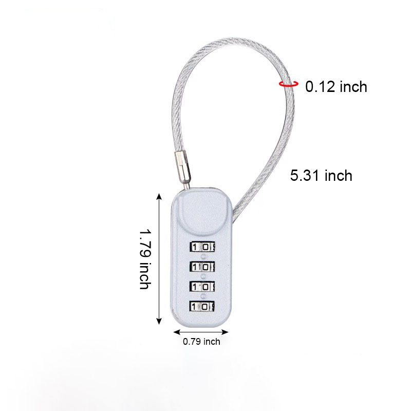 Steel Cable Combination Padlock