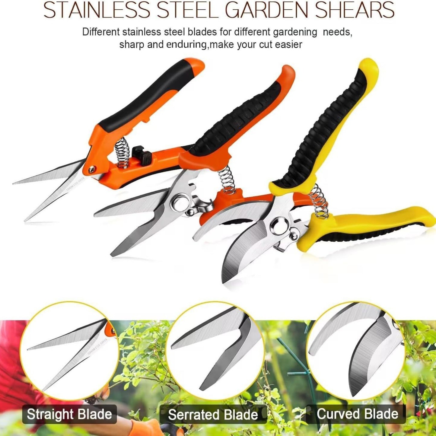 Stainless Steel Garden Shears Set