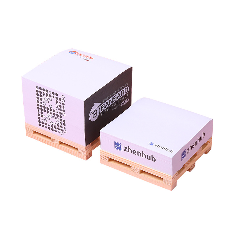 Wooden Base Memo Pad