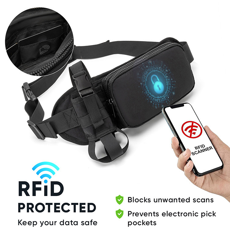 Sports Waist Bag with Water Bottle Holder