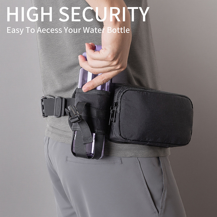 Sports Waist Bag with Water Bottle Holder