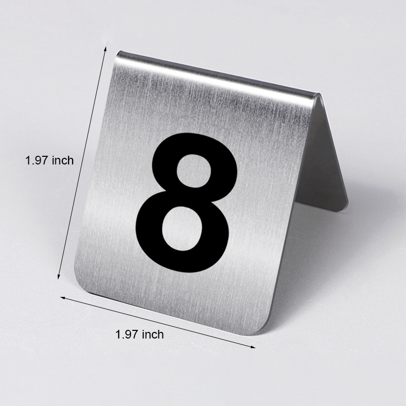 Stainless Steel Table Tent Sign