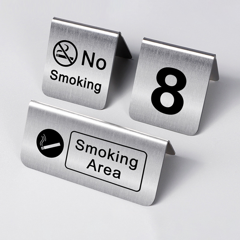 Stainless Steel Table Tent Sign