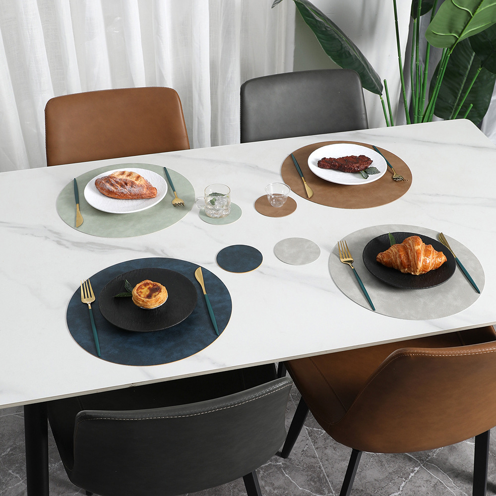 Leather Round Placemat