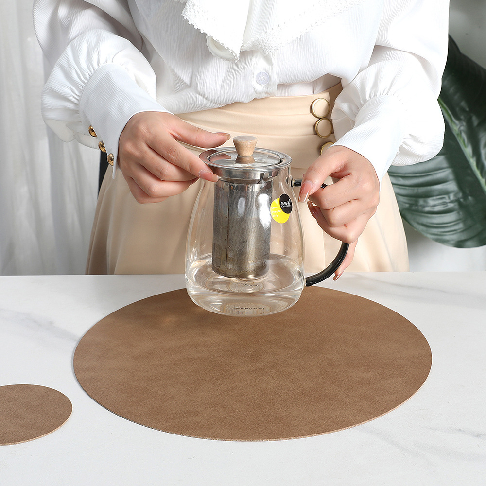 Leather Round Placemat