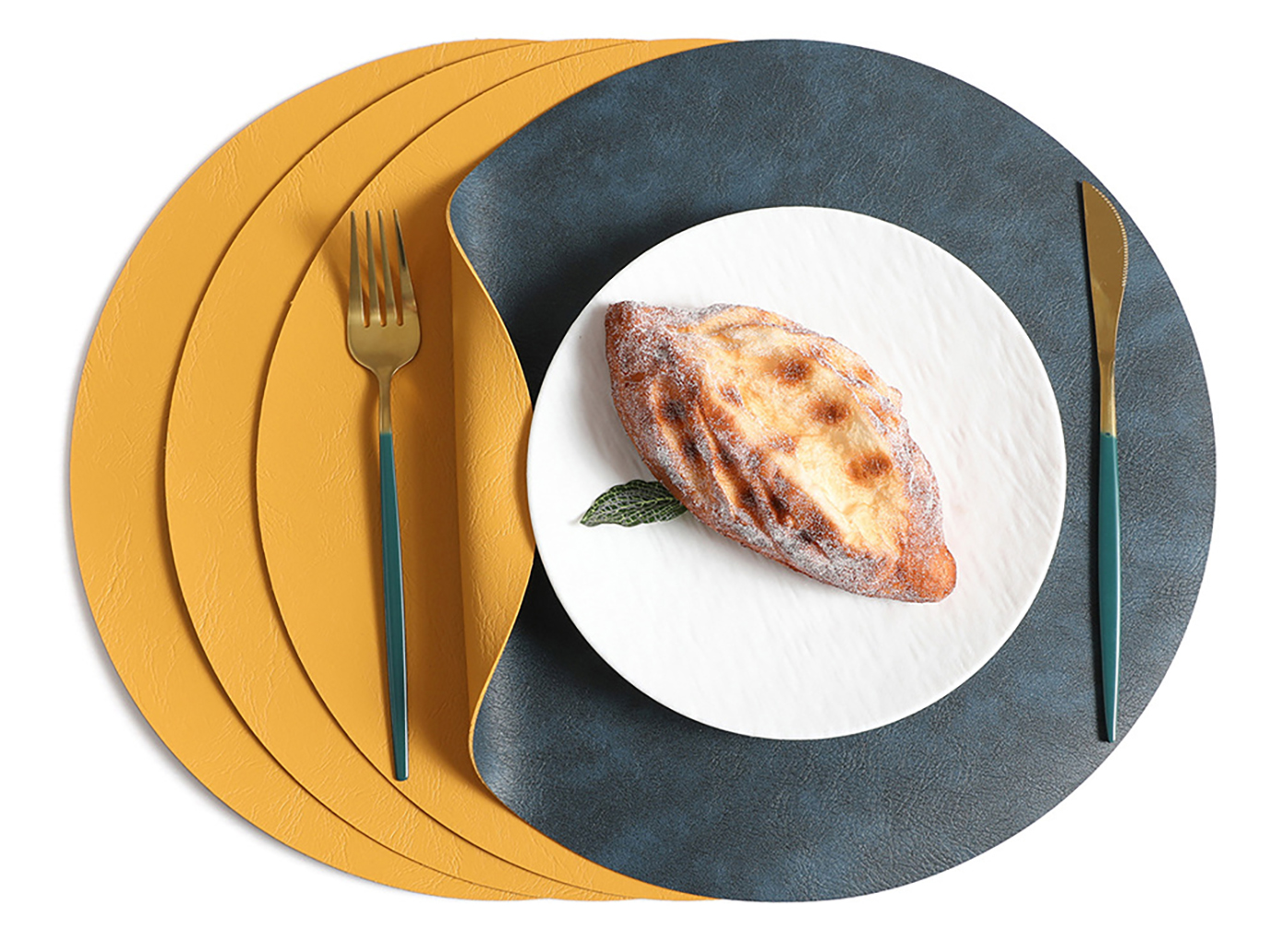 Leather Round Placemat