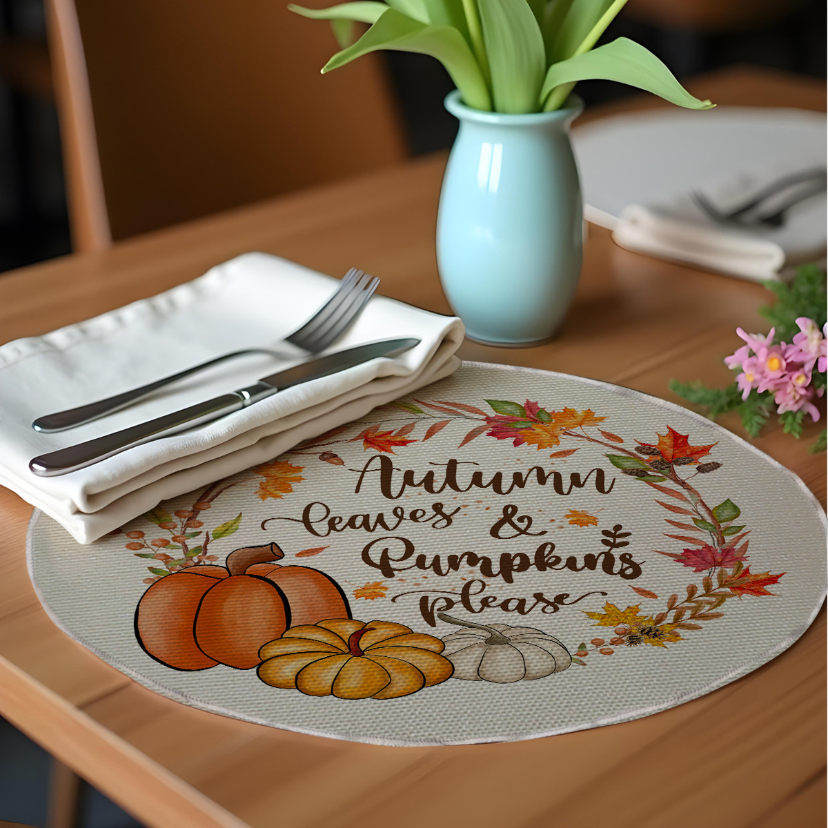 Round Linen Placemat