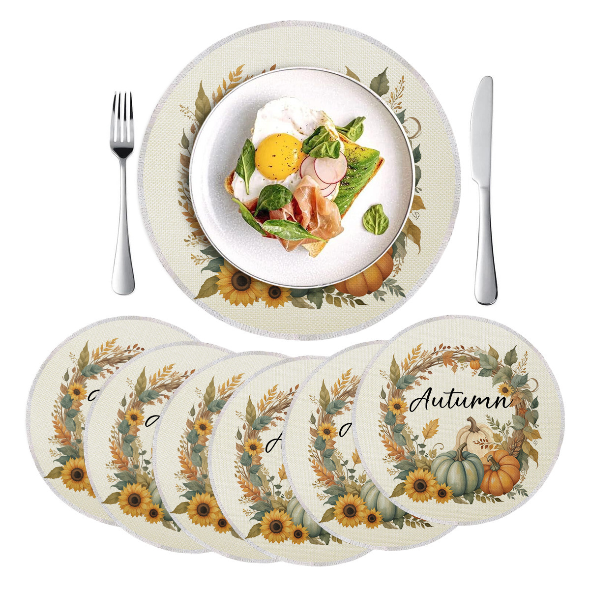 Round Linen Placemat
