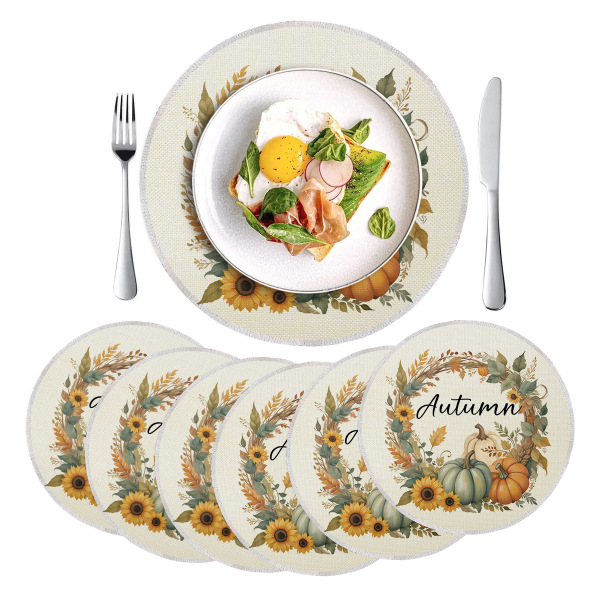 Round Linen Placemat
