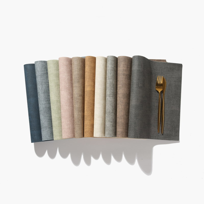 Fabric Texture Rectangle Leather Placemat