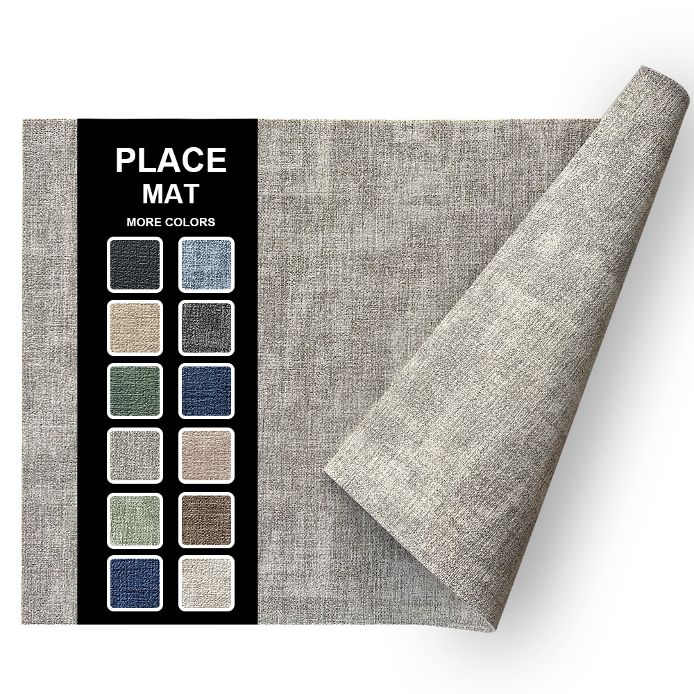 Fabric Texture Rectangle Leather Placemat