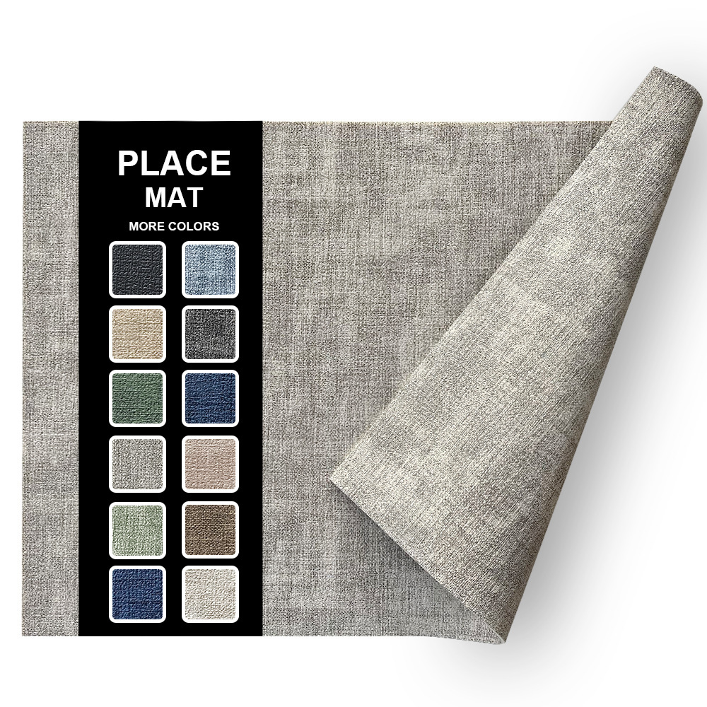 Fabric Texture Rectangle Leather Placemat