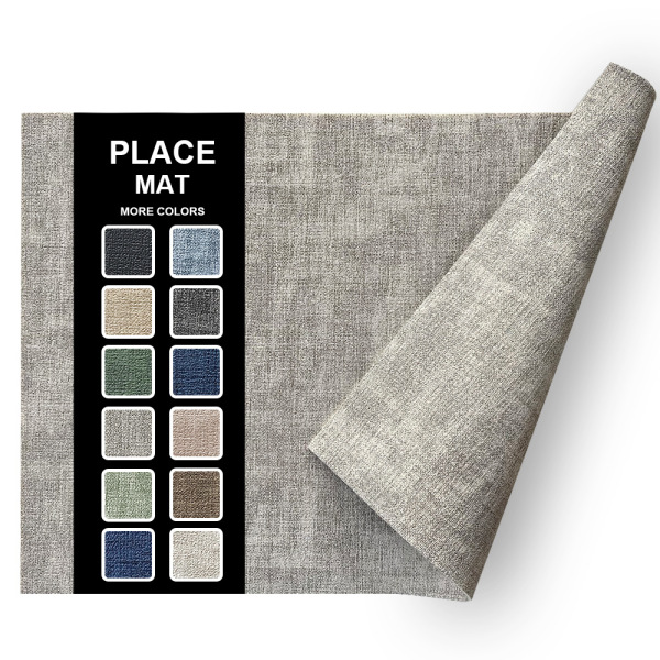Fabric Texture Rectangle Leather Placemat