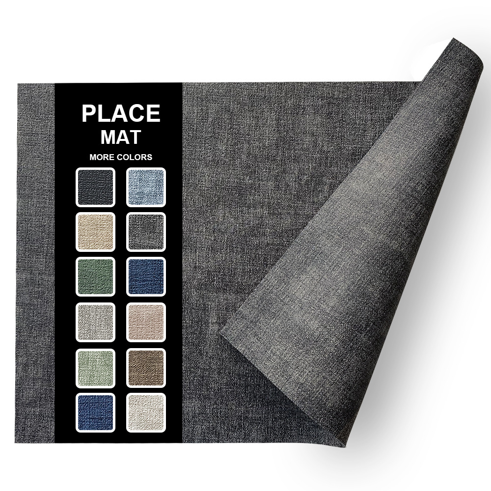 Fabric Texture Rectangle Leather Placemat