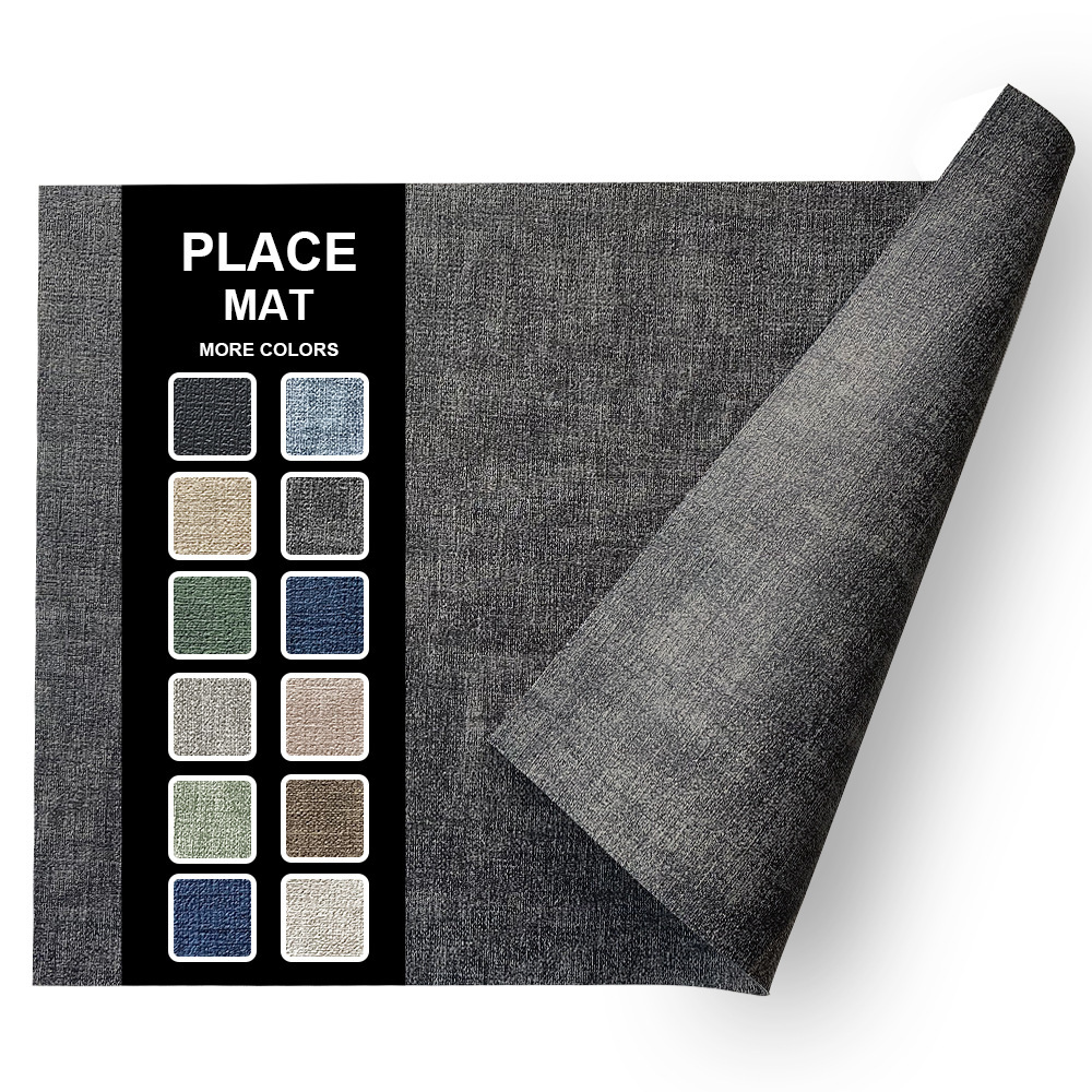 Fabric Texture Rectangle Leather Placemat